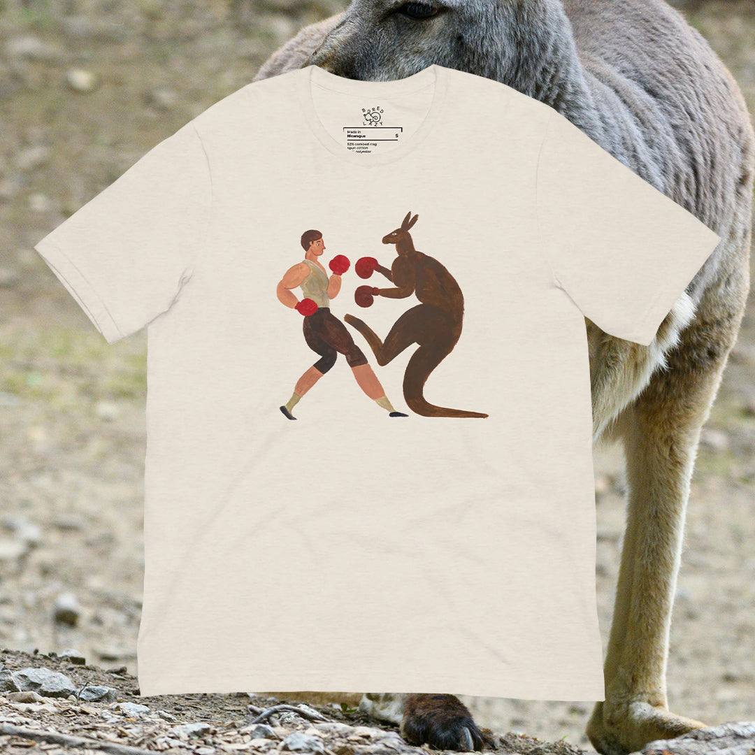 Kangaroo vs. Men — Unisex t-shirt